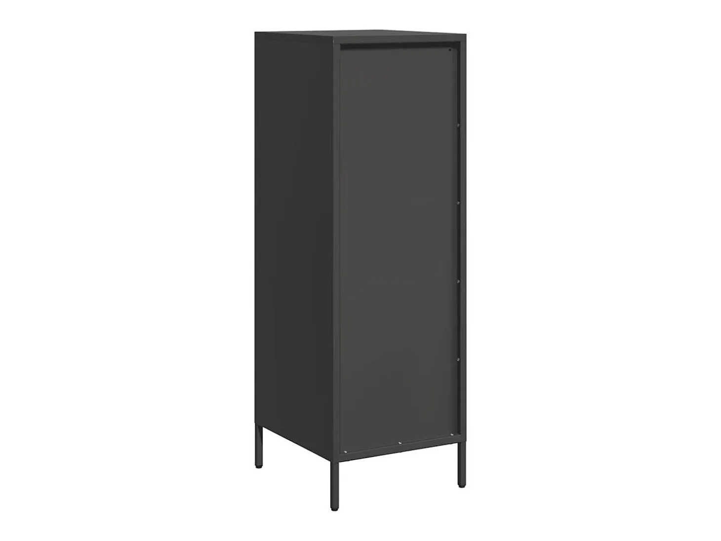 Aparador alto negro 39x35x103,5 cm acero