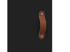 Aparador alto negro 69,5x34x180 cm Madera contrachapada