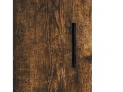 Aparador alto Roble ahumado 69,5x34x180 cm Madera de ingeniería