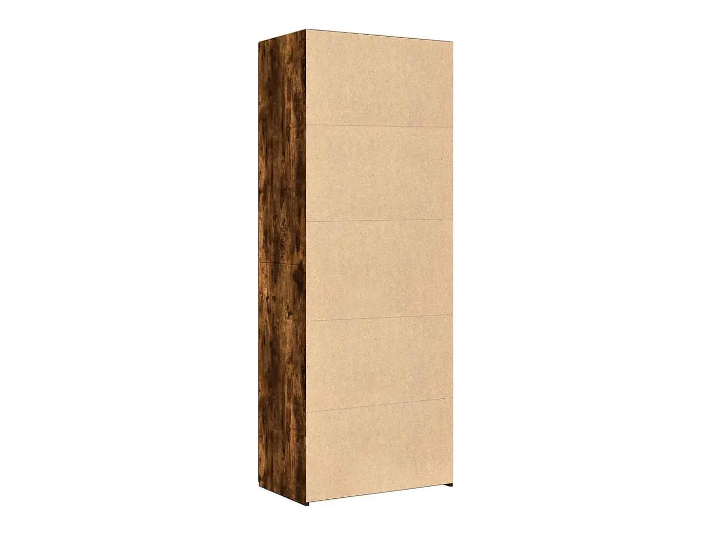Aparador alto roble ahumado 70x42,5x185 cm madera de ingeniería