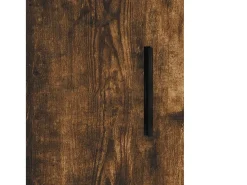 Aparador alto Roble ahumado 69,5x34x180 cm Madera de ingeniería