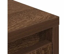 Aparador alto roble marrón 29,5x34x119,5 cm madera de ingeniería
