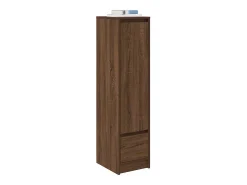 Aparador alto roble marrón 29,5x34x119,5 cm madera de ingeniería