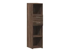 Aparador alto roble marrón 30x42,5x124 cm madera de ingeniería