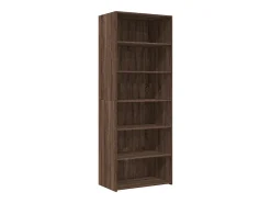 Aparador alto roble marrón 70x41x185 cm madera de ingeniería