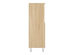Aparador alto roble Sonoma 60x36x110 cm Madera de ingeniería