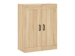 Aparador alto roble Sonoma 69,5x34x180 cm Madera de ingeniería