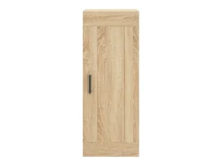 Aparador alto roble Sonoma 34,5x34x180 cm Madera de ingeniería