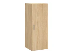 Aparador alto roble Sonoma 34,5x34x180 cm Madera de ingeniería
