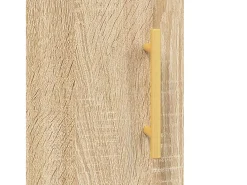 Aparador alto roble Sonoma 69,5x34x180 cm Madera de ingeniería