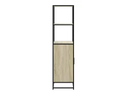 Aparador alto roble Sonoma 68x35x139 cm madera contrachapada metal