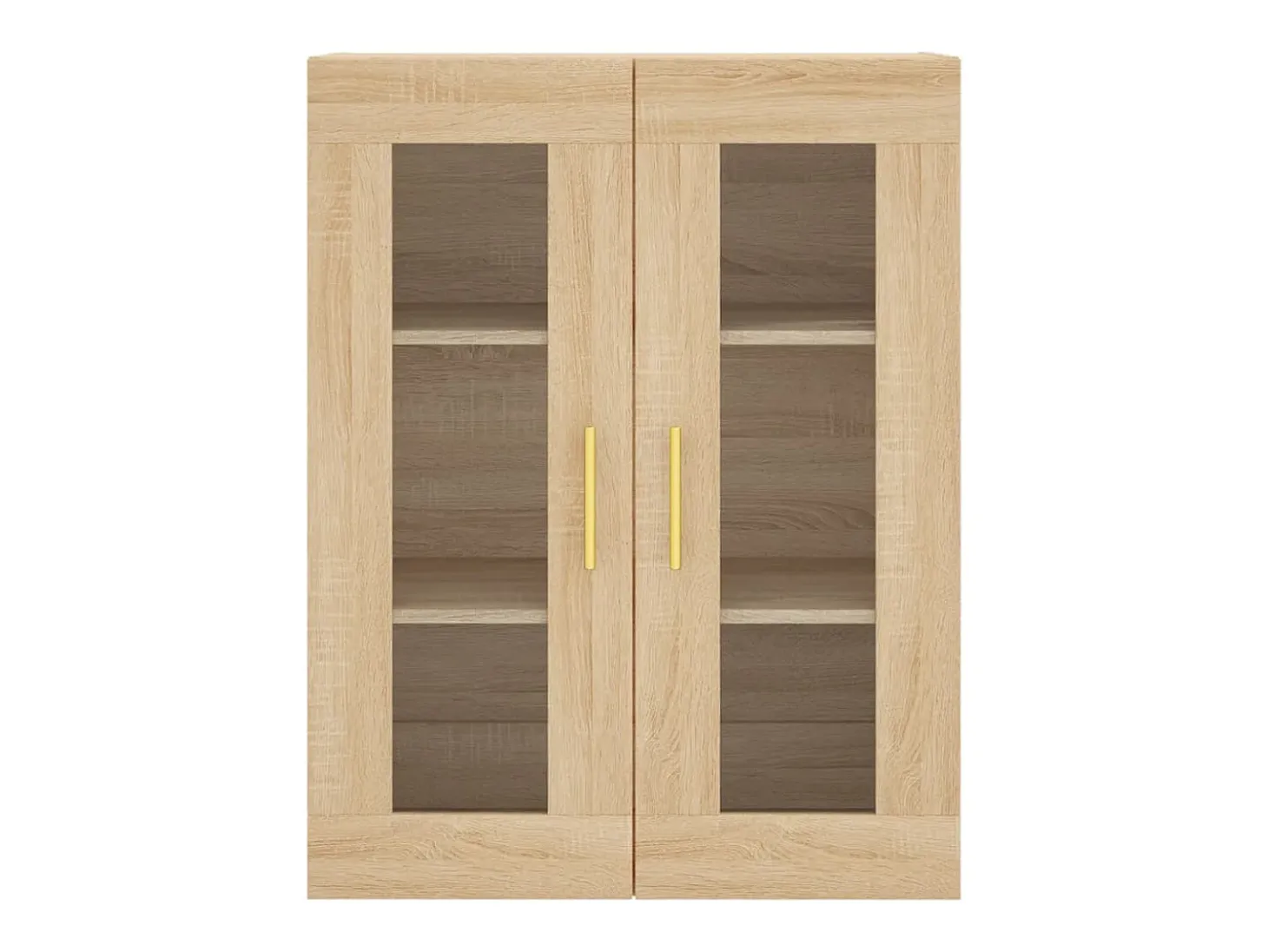 Aparador alto roble Sonoma 69,5x34x180 cm Madera de ingeniería