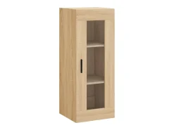 Aparador alto roble Sonoma 34,5x34x180 cm Madera de ingeniería