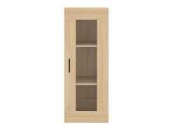 Aparador alto roble Sonoma 34,5x34x180 cm Madera de ingeniería