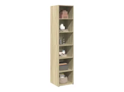 Aparador alto roble Sonoma 40x41x185 cm madera de ingeniería