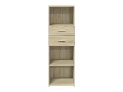 Aparador alto roble Sonoma 40x42,5x124 cm madera de ingeniería