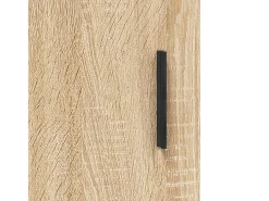 Aparador alto roble Sonoma 69,5x34x180 cm Madera de ingeniería