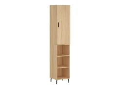 Aparador alto roble Sonoma 34,5x34x180 cm Madera de ingeniería