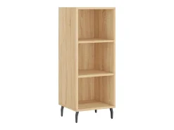 Aparador alto roble Sonoma 34,5x34x180 cm Madera de ingeniería