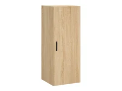 Aparador alto roble Sonoma 34,5x34x180 cm Madera de ingeniería