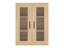 Aparador alto roble Sonoma 69,5x34x180 cm Madera de ingeniería