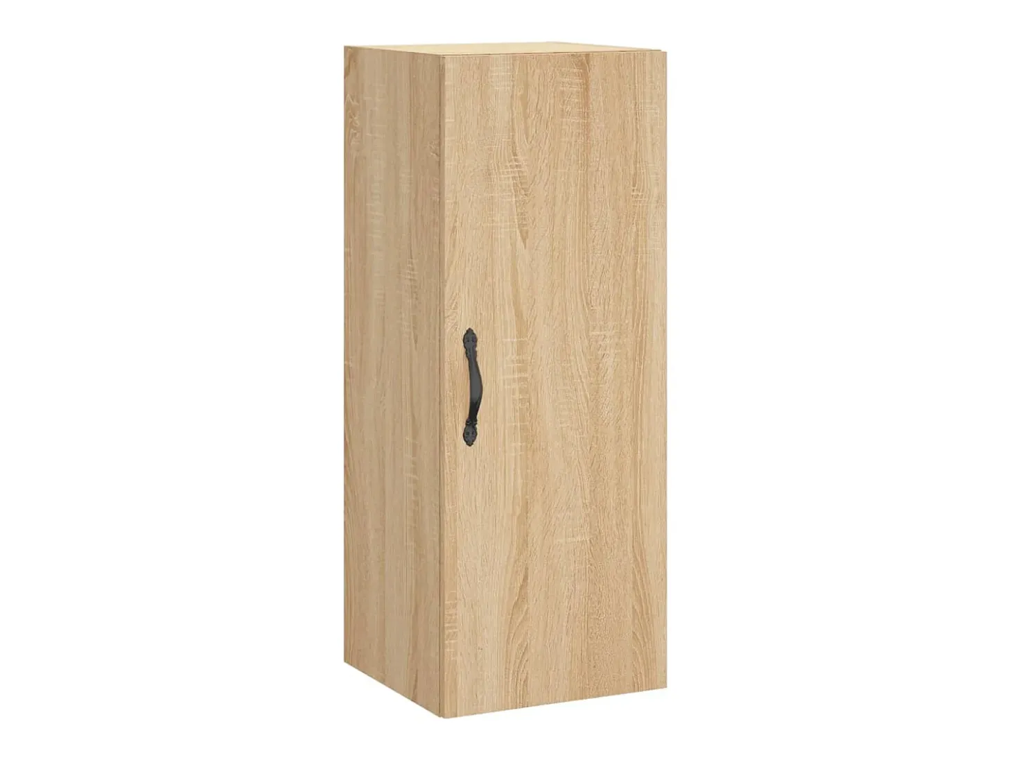 Aparador alto roble Sonoma 34,5x34x180 cm Madera de ingeniería