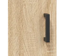 Aparador alto roble Sonoma 34,5x34x180 cm Madera de ingeniería