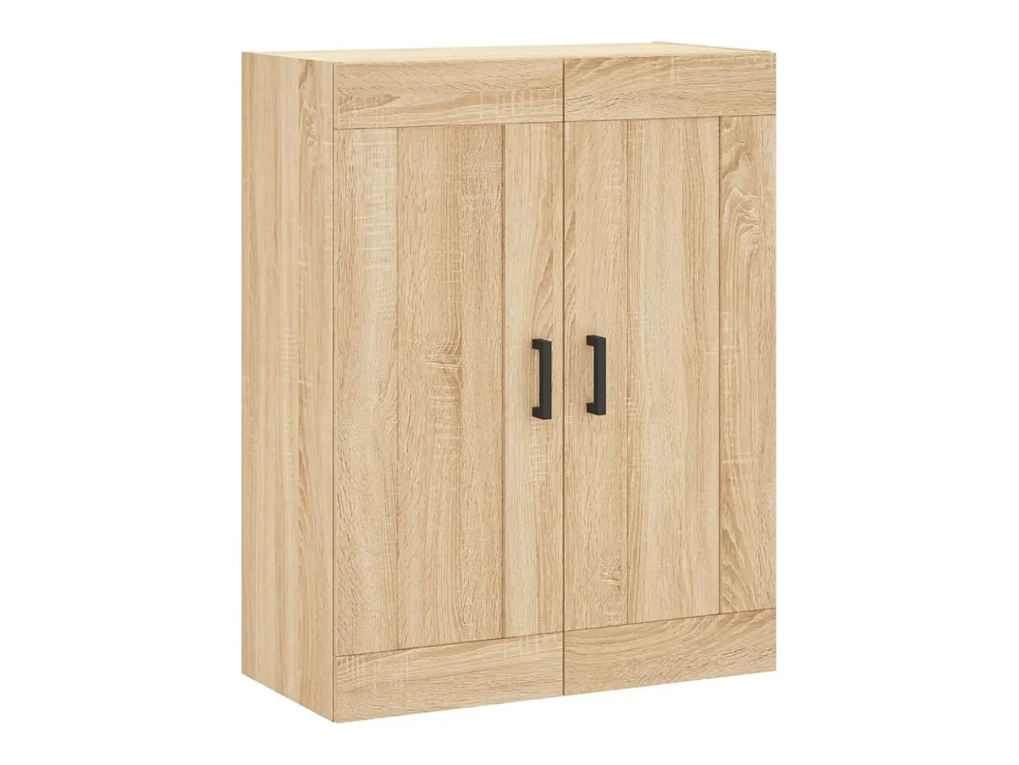 Aparador alto roble Sonoma 69,5x34x180 cm Madera de ingeniería