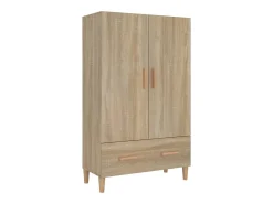 Aparador alto roble Sonoma 70x31x115 cm Madera de ingeniería