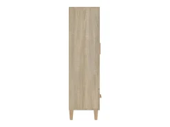 Aparador alto roble Sonoma 70x31x115 cm Madera de ingeniería