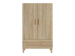 Aparador alto roble Sonoma 70x31x115 cm Madera de ingeniería