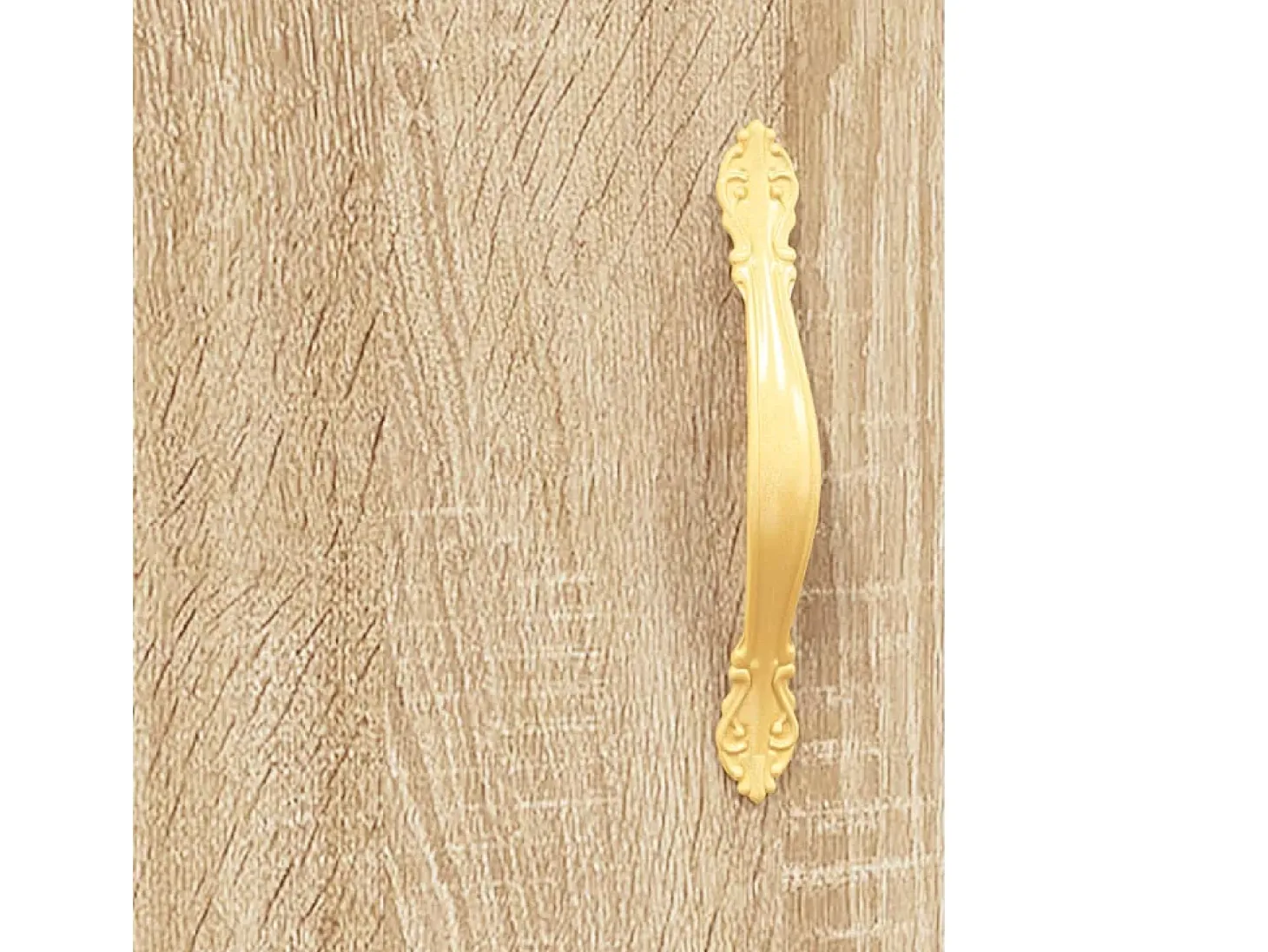 Aparador alto roble Sonoma 69,5x34x180 cm Madera de ingeniería