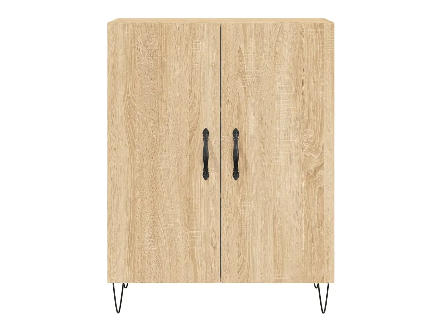 Aparador alto roble Sonoma 69,5x34x180 cm Madera de ingeniería