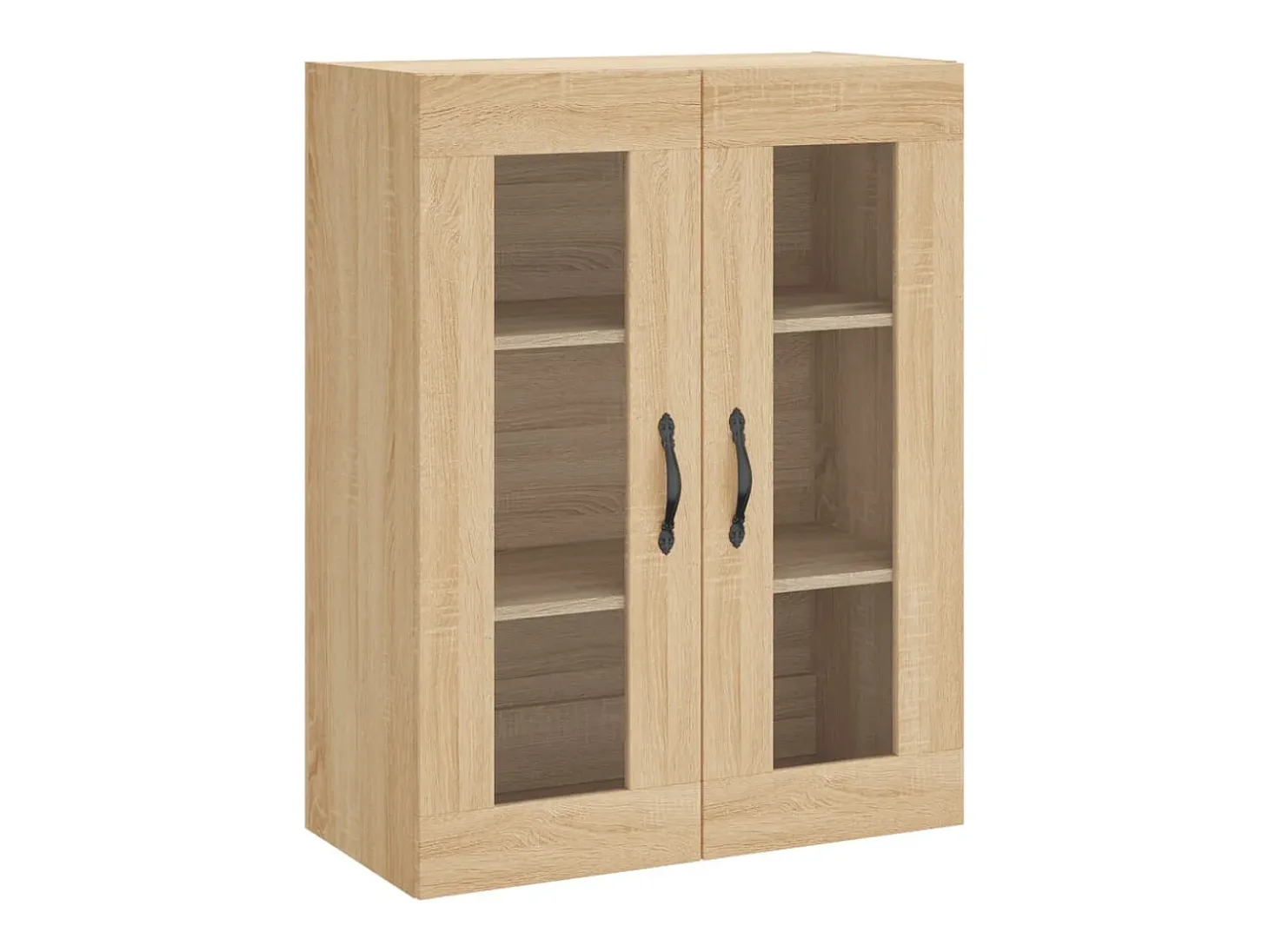 Aparador alto roble Sonoma 69,5x34x180 cm Madera de ingeniería