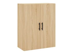 Aparador alto roble Sonoma 69,5x34x180 cm Madera de ingeniería