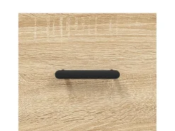 Aparador alto roble Sonoma 34,5x34x180 cm Madera de ingeniería