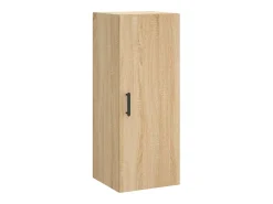 Aparador alto roble Sonoma 34,5x34x180 cm Madera de ingeniería