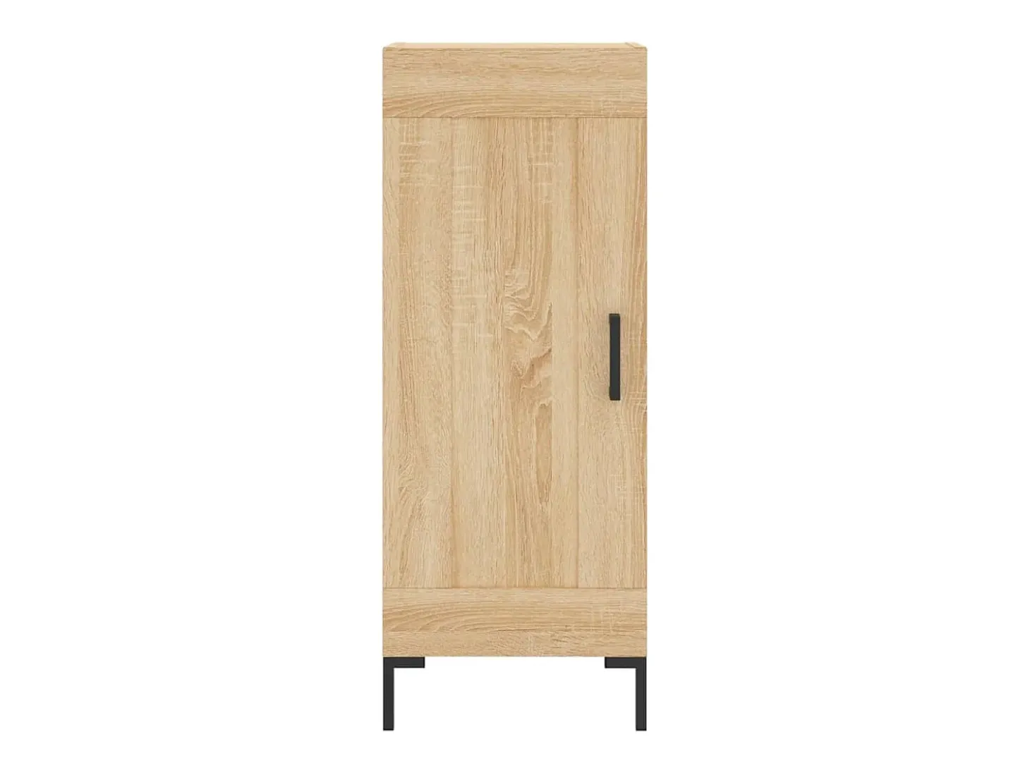 Aparador alto roble Sonoma 34,5x34x180 cm Madera de ingeniería