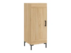 Aparador alto roble Sonoma 34,5x34x180 cm Madera de ingeniería