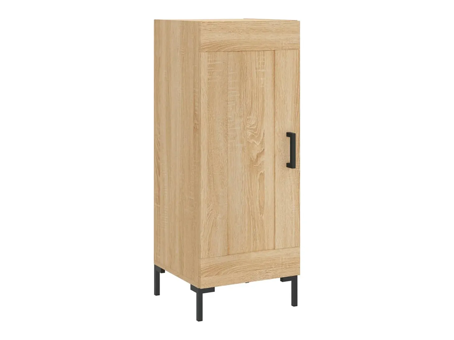 Aparador alto roble Sonoma 34,5x34x180 cm Madera de ingeniería