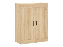 Aparador alto roble Sonoma 69,5x34x180 cm Madera de ingeniería