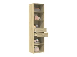 Aparador alto roble Sonoma 45x42,5x185 cm madera de ingeniería