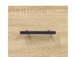 Aparador alto roble Sonoma 69,5x34x180 cm Madera de ingeniería