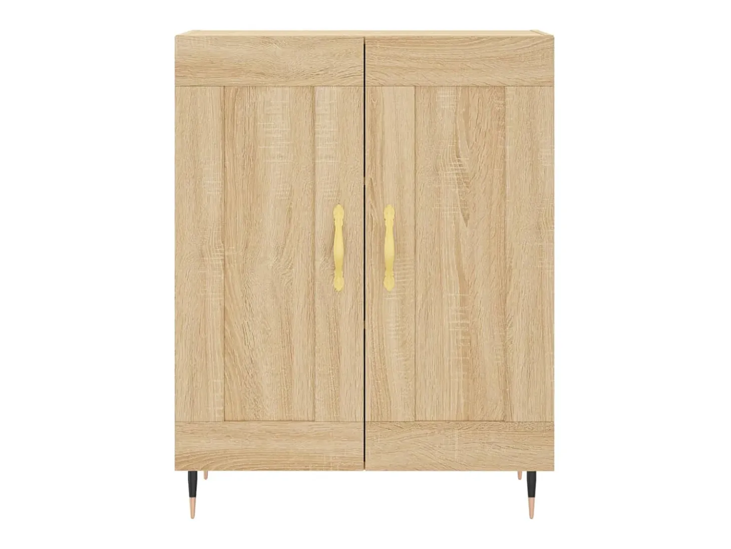 Aparador alto roble Sonoma 69,5x34x180 cm Madera de ingeniería