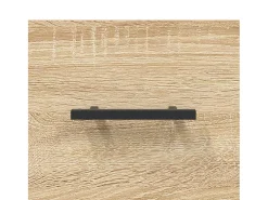 Aparador alto roble Sonoma 34,5x34x180 cm Madera de ingeniería