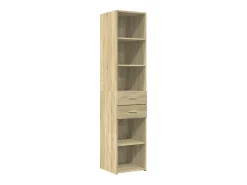 Aparador alto roble Sonoma 40x42,5x185 cm madera de ingeniería