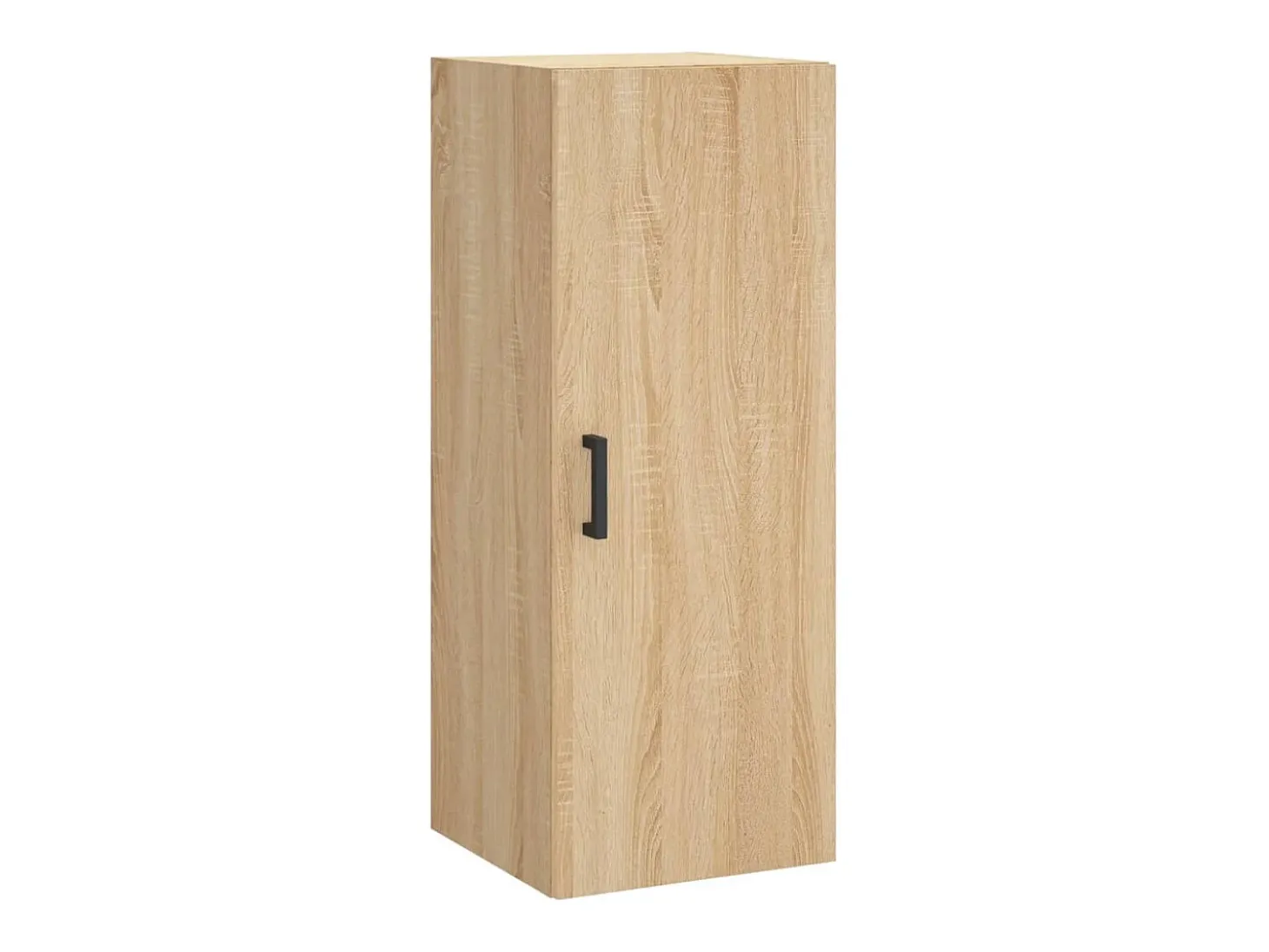 Aparador alto roble Sonoma 34,5x34x180 cm Madera de ingeniería