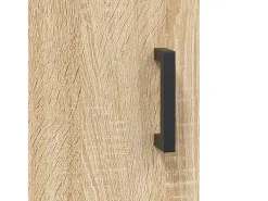 Aparador alto roble Sonoma 69,5x34x180 cm Madera de ingeniería