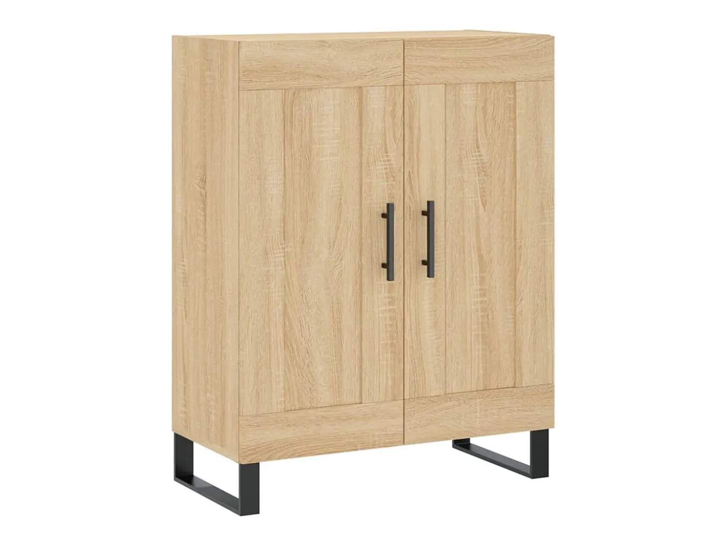 Aparador alto roble Sonoma 69,5x34x180 cm Madera de ingeniería