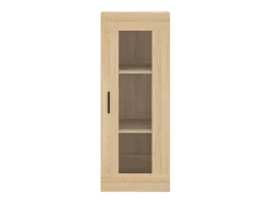 Aparador alto roble Sonoma 34,5x34x180 cm Madera de ingeniería